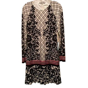 NWT Eliza J Trumpet Hem Jersey Long Sleeve Dress Size 8